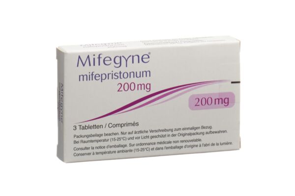 Mifegyne Tabl 200 mg 3 Stk