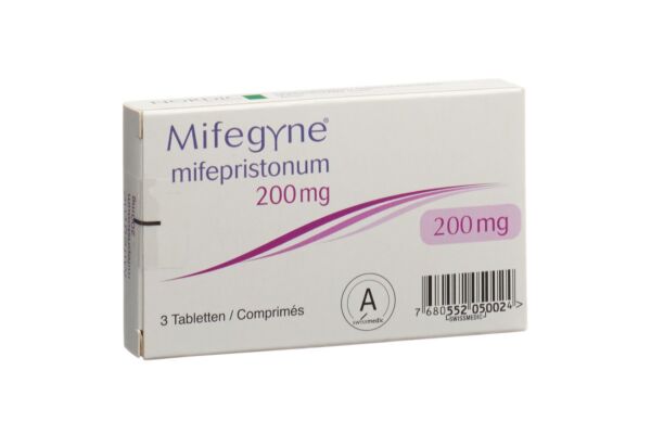 Mifegyne Tabl 200 mg 3 Stk