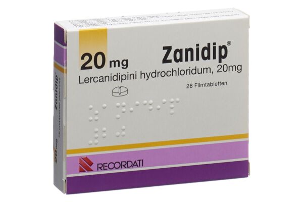 Zanidip Filmtabl 20 mg 28 Stk