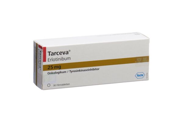 Commander Tarceva cpr pell 25 mg 30 pce sur ordonnance | SUN STORE