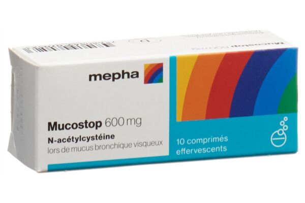 Mucostop cpr eff 600 mg bte 10 pce