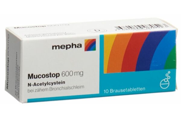 Mucostop Brausetabl 600 mg Ds 10 Stk