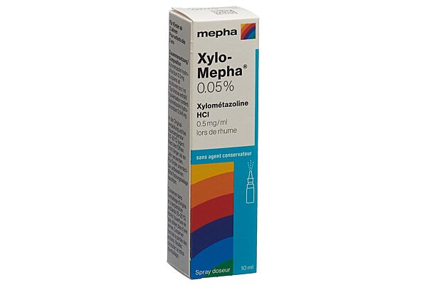 Xylo-Mepha spray doseur 0.05 % enf fl 10 ml