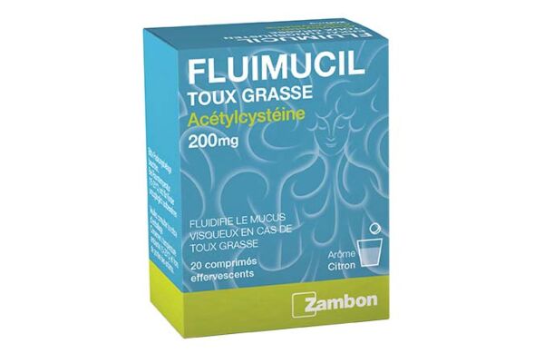 Fluimucil toux grasse cpr eff 200 mg 20 pce