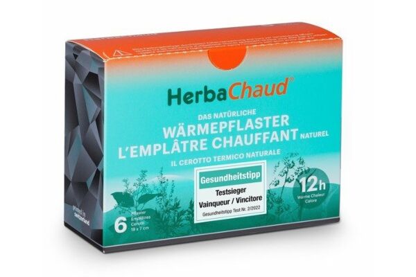 HerbaChaud emplâtre chauffant 19x7cm 6 pce