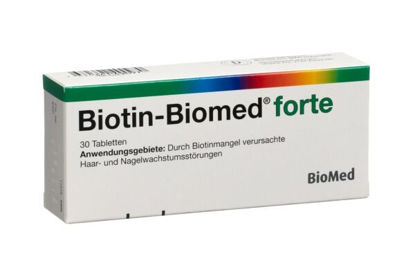 Biotin-Biomed forte Tabl 5 mg 30 Stk