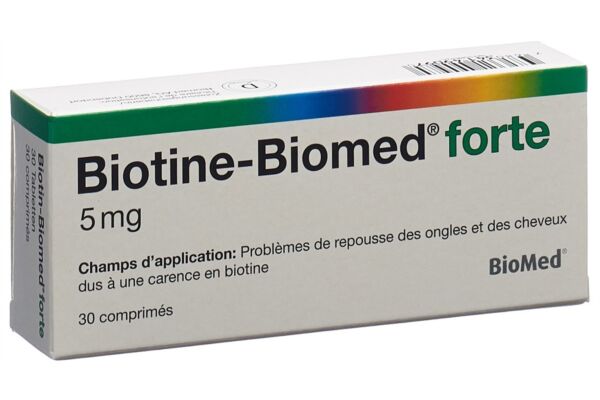 Biotin-Biomed forte Tabl 5 mg 30 Stk