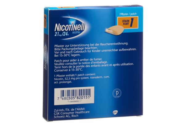Nicotinell 1 stark Matrixpfl 21 mg/24h 7 Stk