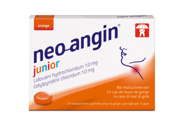 neo-angin junior pastilles pour la gorge 24 pce