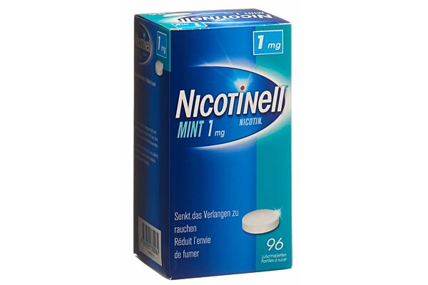 Nicotinell Lutschtabl 1 mg mint 96 Stk