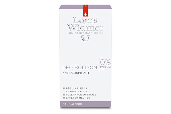 Louis Widmer déodorant sans parfum roll-on 50 ml
