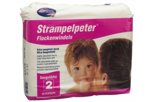 Strampelpeter couches bébés absorption 2 56 pce