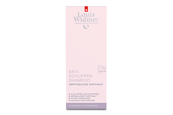 Louis Widmer shampooing antipelliculaire sans parfum 150 ml