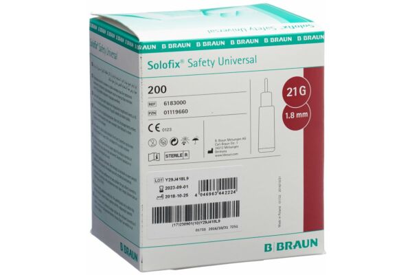 Solofix Safety Lanzette Unive 21 G x 1.8mm 200 Stk