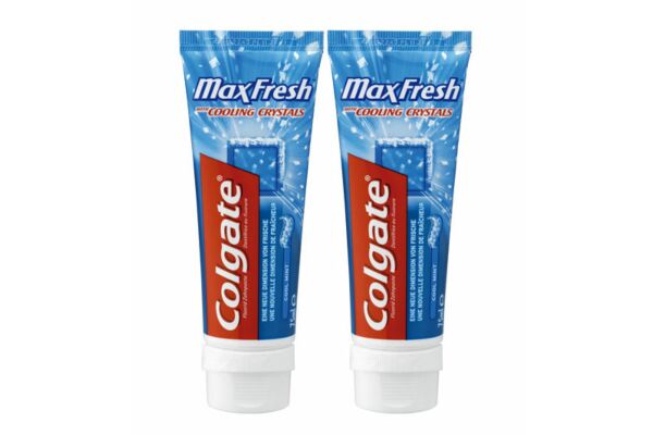 Colgate Max Fresh Cool Mint dentifrice duo 2 x 75 ml