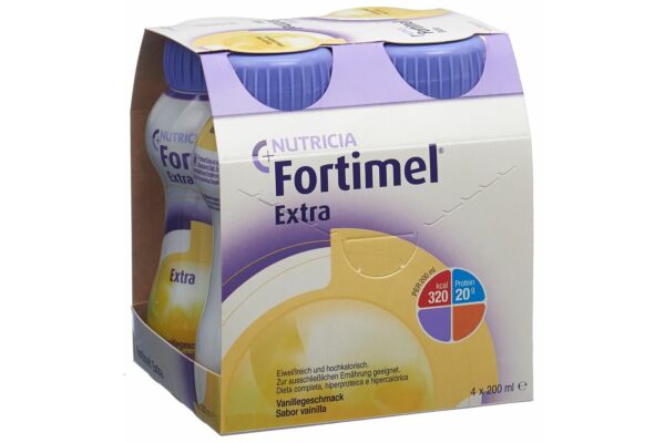 Fortimel Extra vanille 4 fl 200 ml