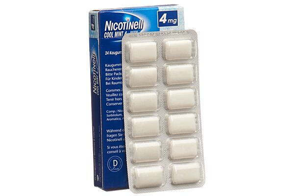 Nicotinell Gum 4 mg cool mint 24 pce