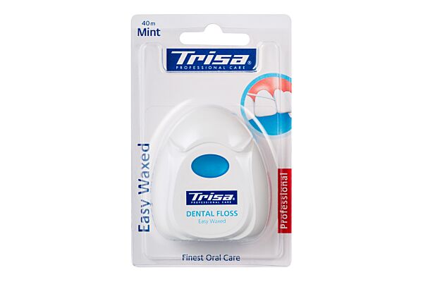 Trisa fil dentaire Easy Waxed 40m mint Xylitol