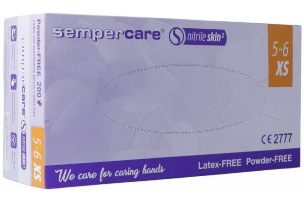 Sempercare Nitrile Skin Handschuhe XS puderfrei unsteril 200 Stk