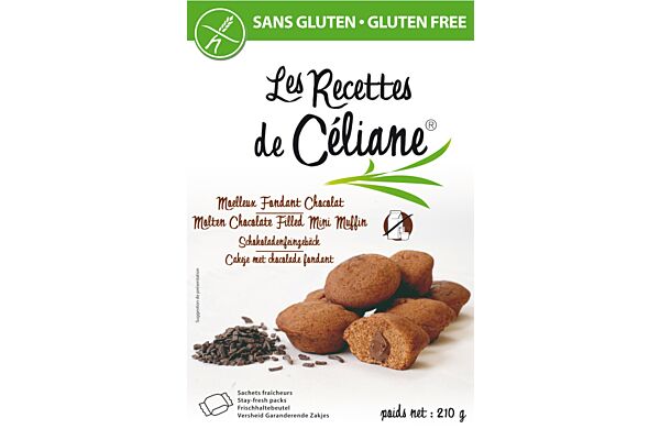 Céliane Mini-Muffins Schokolade glutenfrei 210 g
