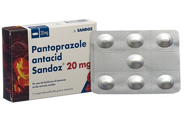 Pantoprazol antacid Sandoz Filmtabl 20 mg 7 Stk