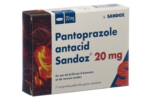 Pantoprazole antacid Sandoz cpr pell 20 mg 7 pce