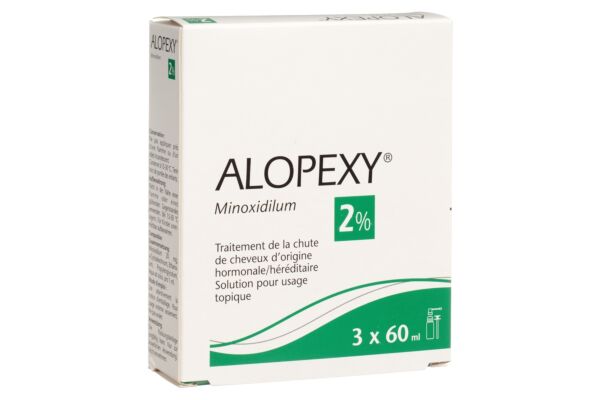 Alopexy Lös 2 % 3 Spr 60 ml