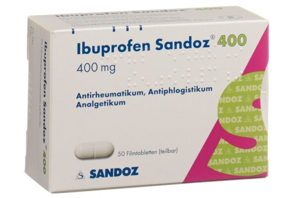 Ibuprofen Sandoz Filmtabl 400 mg 100 Stk