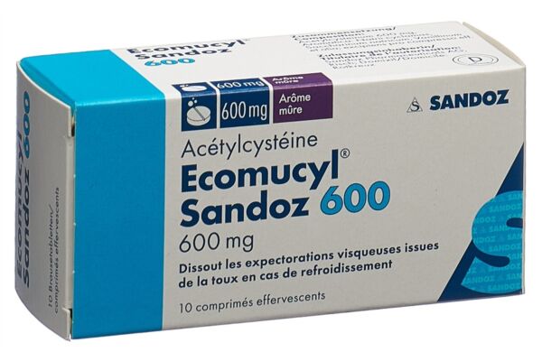Ecomucyl Sandoz Brausetabl 600 mg Ds 10 Stk