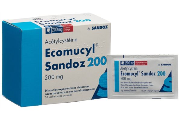 Ecomucyl Sandoz gran 200 mg sach 30 pce