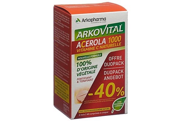 Arkovital Acerola Arkopharma Tabl 1000 mg Duo 2 x 30 Stk
