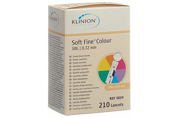 Klinion Soft Fine lancettes à usage unique 30G stérile 210 pce