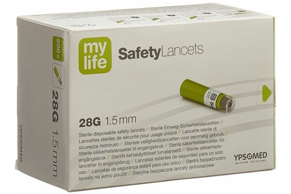mylife SafetyLancets lancettes de sécurité 28G 200 pce