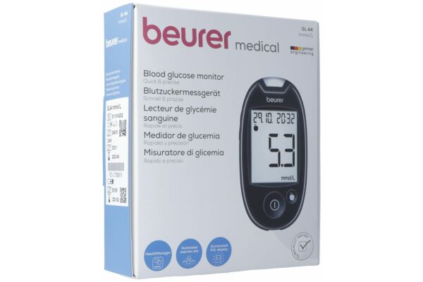 Beurer appareil glycémie easy to use GL 44 mmol/L