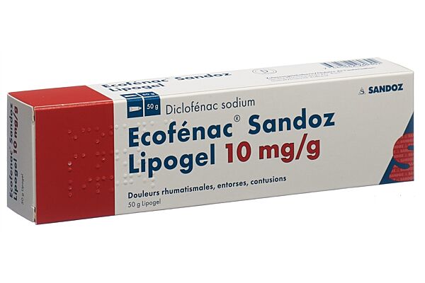 Ecofenac Sandoz Lipogel 10 mg/g Tb 50 g