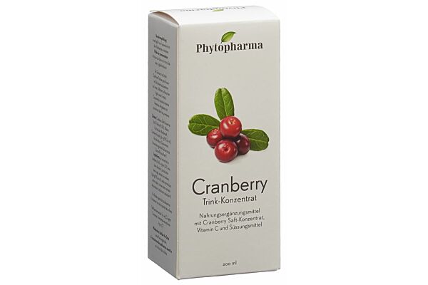 PHYTOPHARMA cranberry jus concentré 200 ml