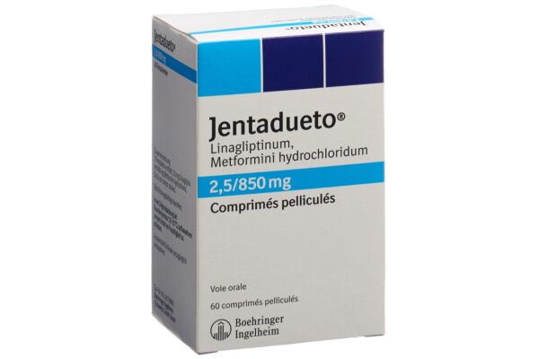 Jentadueto cpr pell 2.5 mg/850 mg 60 pce