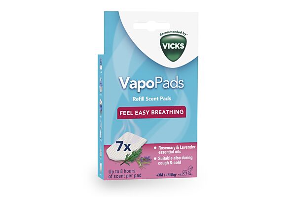 Vicks VapoPads VBR7EV1 Nachfüllpackung Rosmarin Lavendel Duft 7 Stk