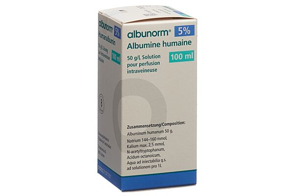 Albunorm 5 % Inf Lös 5 g/100ml 100ml Glasflasche