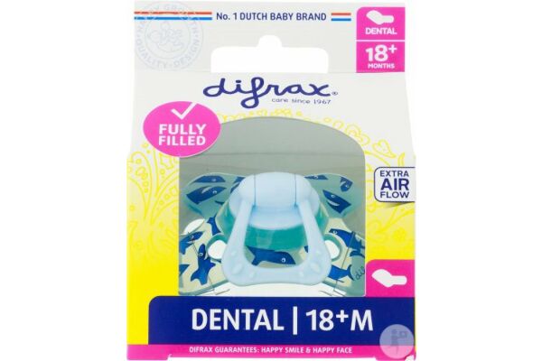 Difrax sucette dental 0-6M nuit silicone à petit prix