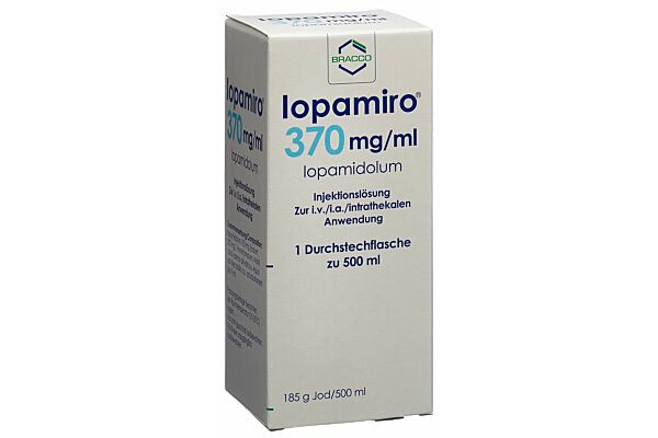 Iopamiro Inj Lös 370 mg/ml 500ml Flasche