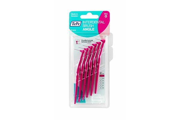 TePe Angle brosse interdentaire 0.4mm pink 6 pce