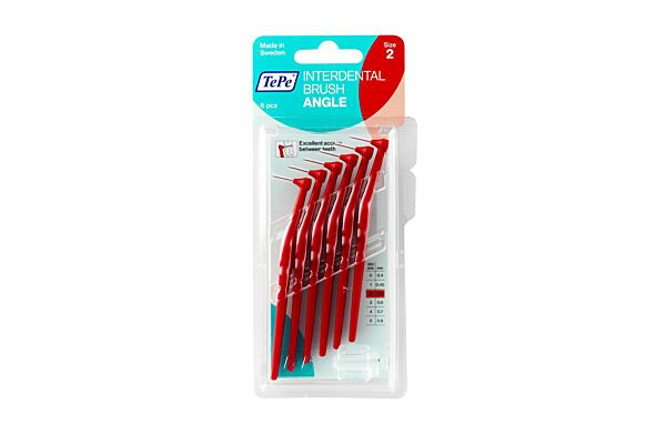 TePe Angle brosse interdentaire 0.5mm rouge 6 pce