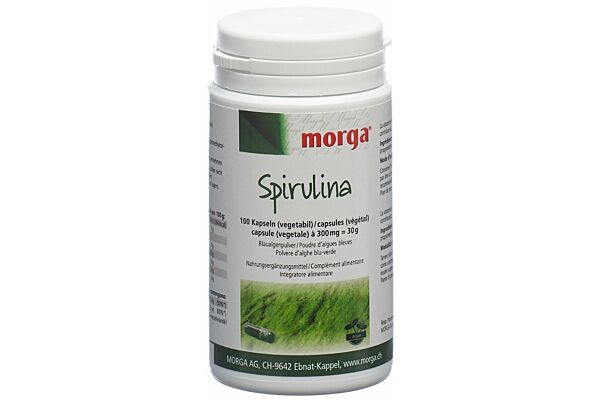 Morga Spirulina capsules végétales 100 pce