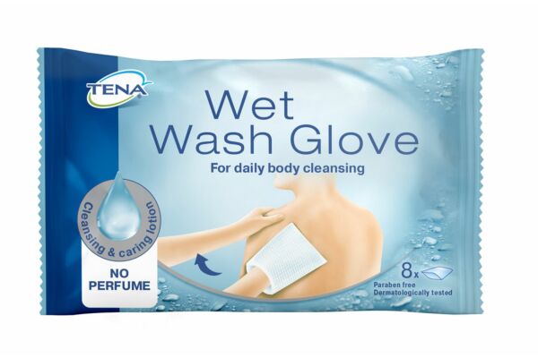 TENA Wet Wash Glove unparfümiert 8 Stk