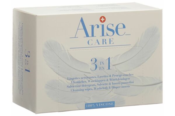Arise Swiss Baby Care lingettes nettoyantes & protège-couches 50 pce