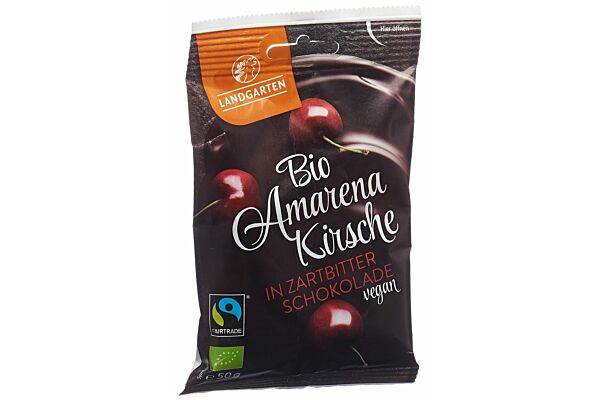 Landgarten cerises amarena enrobées de chocolat noir bio Fairtrade 50 g à  petit prix