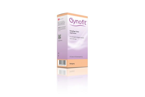 Gynofit lingettes intimes à l'acide lactique non parfumées 25 pce