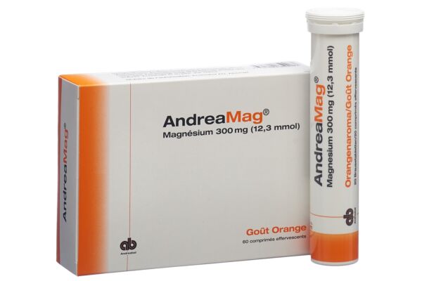 AndreaMag cpr eff 300 mg avec arôme orange bte 60 pce