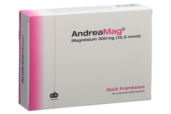 AndreaMag cpr eff 300 mg avec arôme framboise bte 60 pce